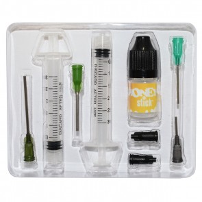 HoneyStick Oil Recovery Kit Includes:
2 x Filling Syringes
4 Blunt Tip Needles
2 Syringe Caps
1 PG/VG 3ml Mixer Liquid
