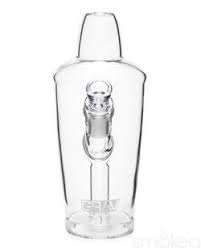 Want the perfect blend of silky smooth and heady hits? Mix them up in the GRAV Martini Shaker. A simple, fixed fission downstem leaves room for plenty of water, ice chips, and bubbles. Chug it or sip it, this piece packs a punch.
Part of the new GRAV sip series
Stands 7.5" tall
14mm female joint
Comes with a 14mm cup bowl
Features a fixed fission downstem

Designed  By : Micah Evans 
